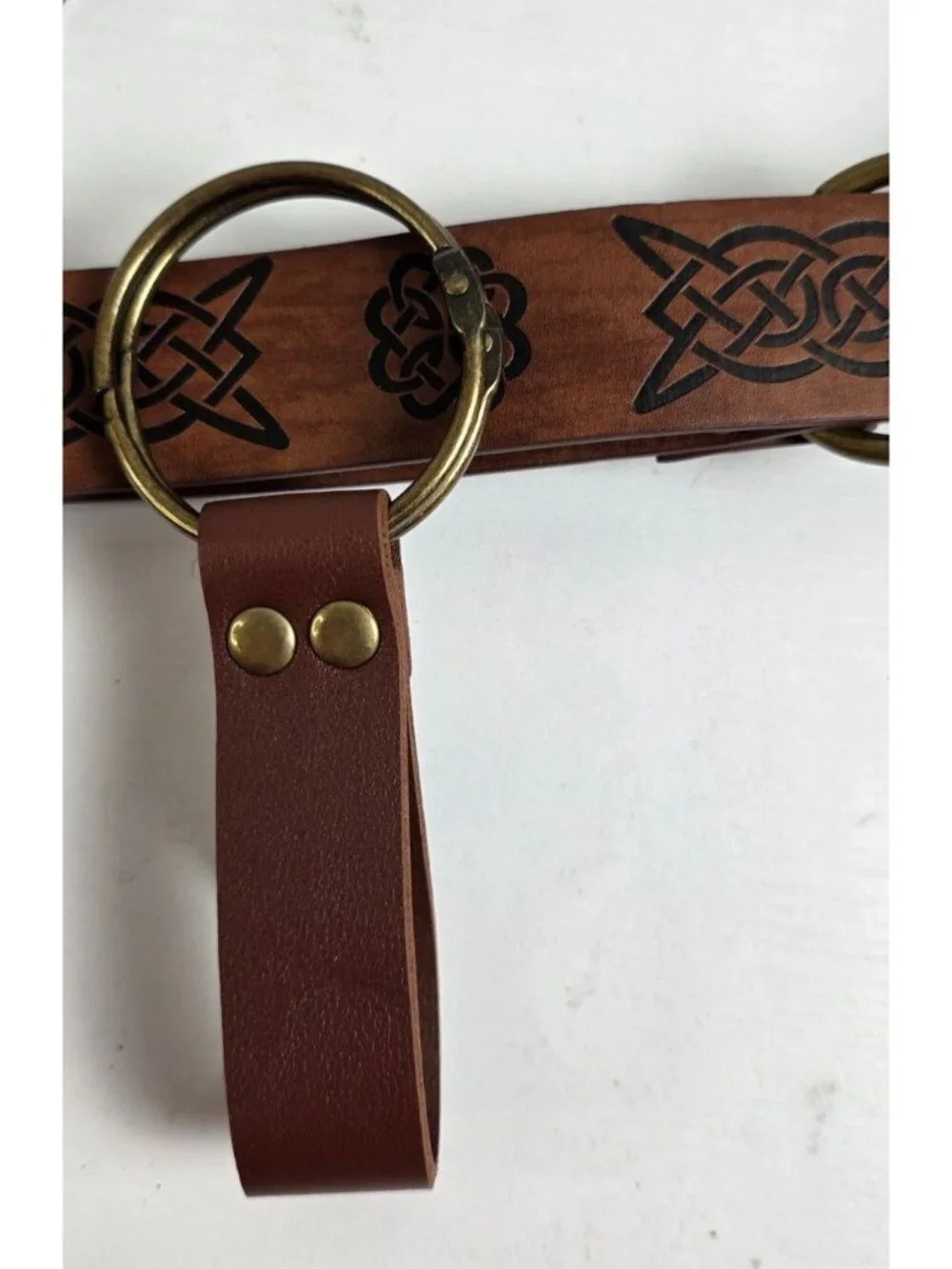 Medieval Renaissance Celtic O-Ring Belt & Matching Skirt Hike - XTRA LONG - LARP